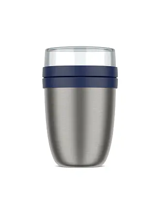 MEPAL | Thermo-Lunchpot Ellipse 0,5/0,2l Edelstahl Vivid mauve | dunkelblau